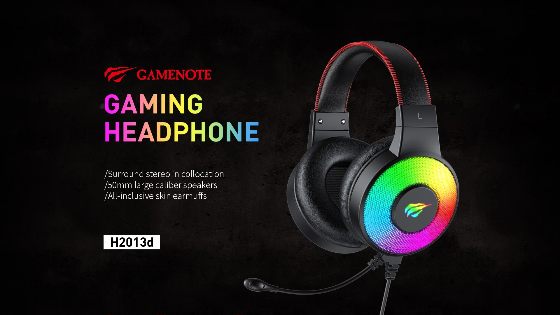 Havit gamenote H2013d RGB Gaming Headset with mic